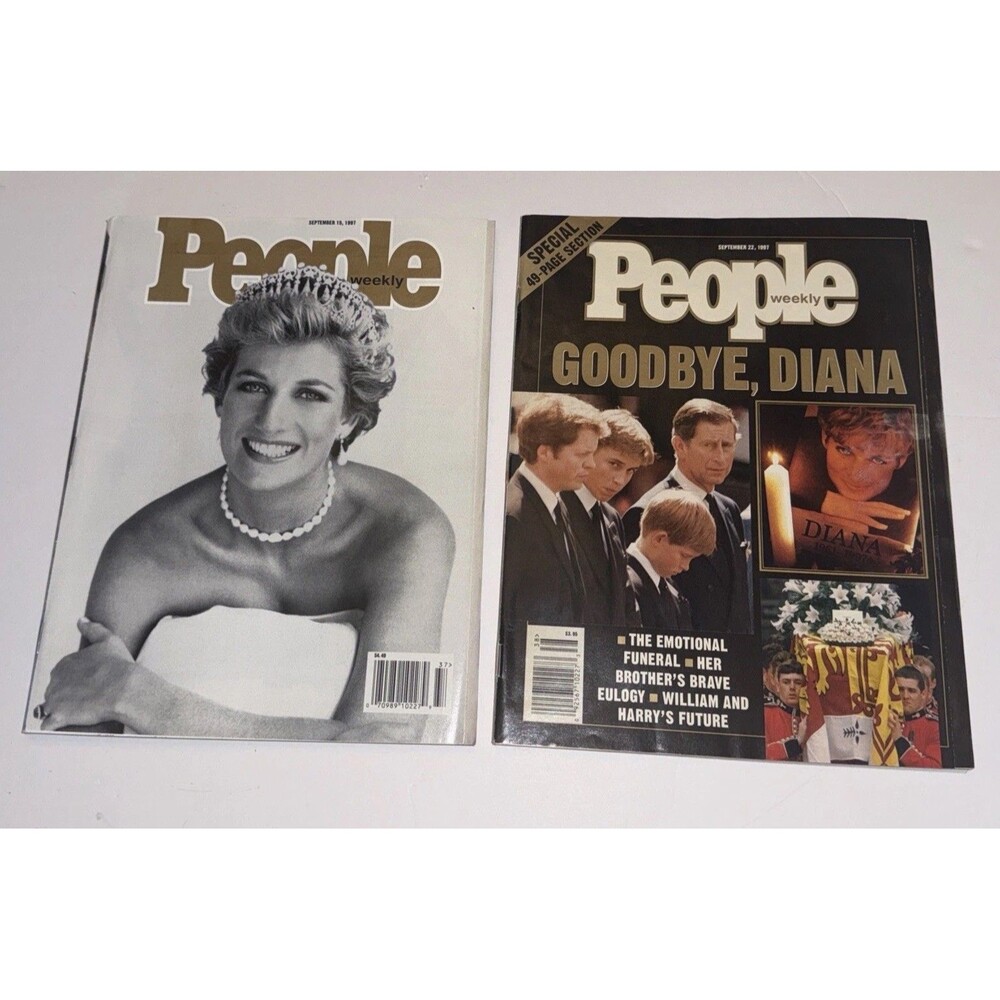 1997 GOODBYE PRINCESS DIANA PEOPLE Magazine Sept 22 15 Newsstand Lot Set